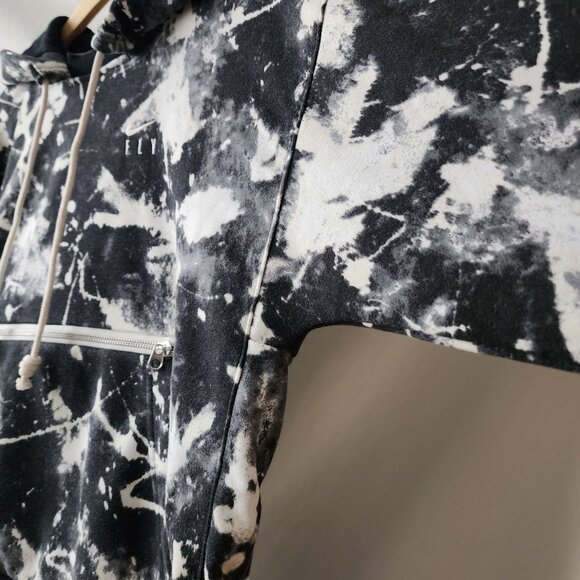 Nike Fly Black & White Tie-Dye Hoodie Sweatshirt Athleisure Active Streetwear XS - Picture 9 of 16